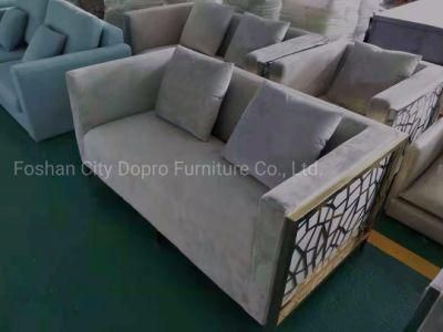 Antique Laser Cut Classic Stainless Steel Hot Seller Single Sofa