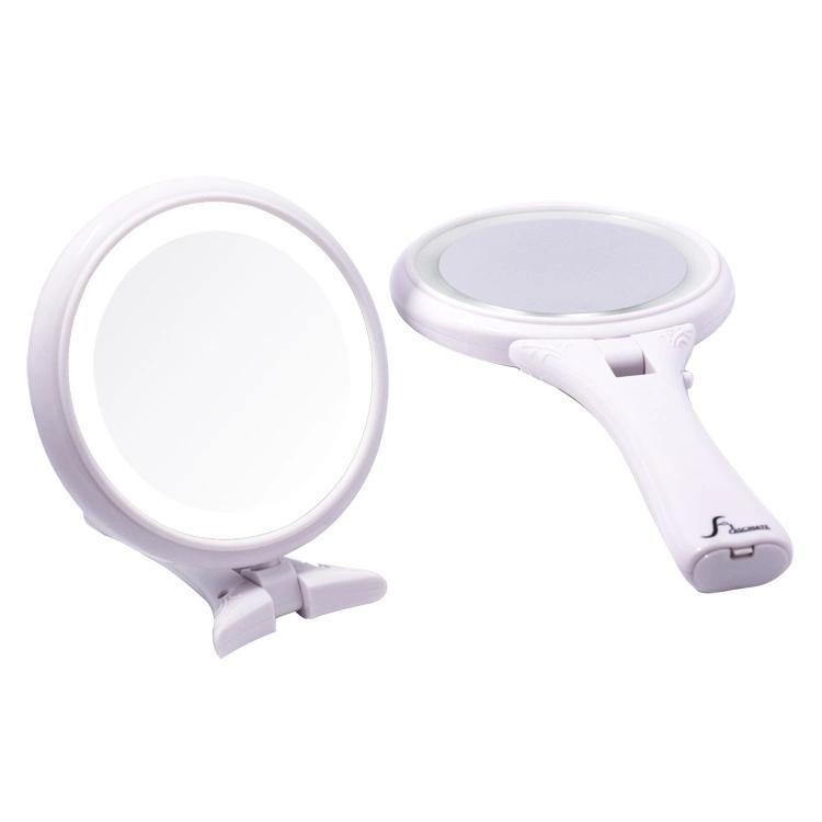 5X Magnifying Glasses Makeup Double Sides Cosmetic Hand Mirror