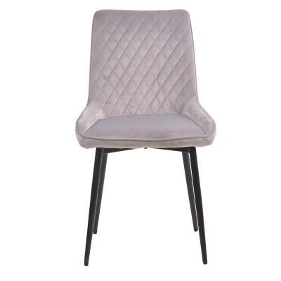 Home Modern Design Dining Room Restaurant Furniture Velvet Soft Upholstered Seat Dining Chair
