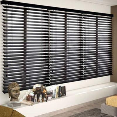 Classic PVC Wooden Venetian Window Blind with Bracket