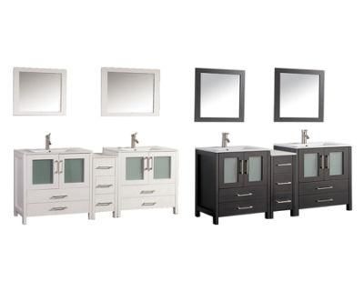 72&quot; Double Under-Mount Sink Modern Bathroom Vanity