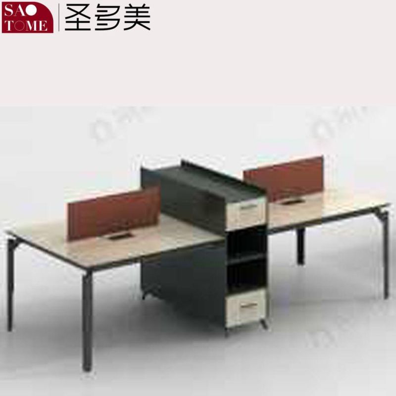 Modern Office Furniture Set of Four Person Desk