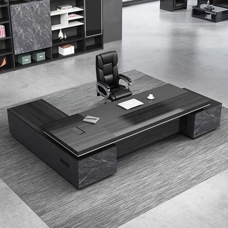 Modern Rectangle Melamine Board Executive Office Desk