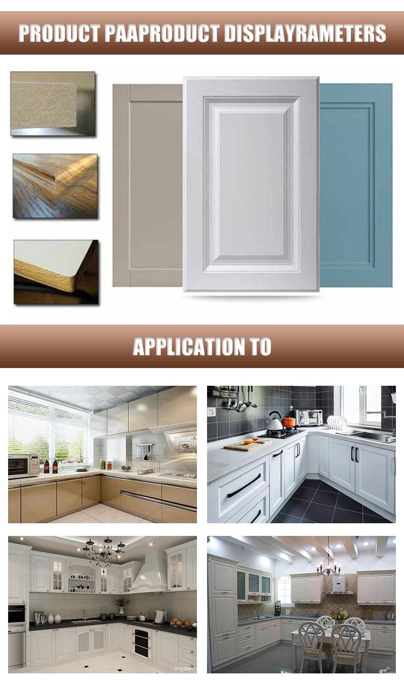Particle Board MDF Door Wooden Modern Kitchen Cabinet Features Customization Cabinet