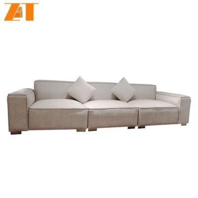 Customizable Furniture Factory Living Room Sofas Upholstered Living Room Linen Sofa Wholesale Cheap Set Furniture Wooden Sofa