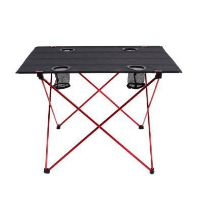 Aluminum Folding Camping Table with Cup Holder (EFT-06)