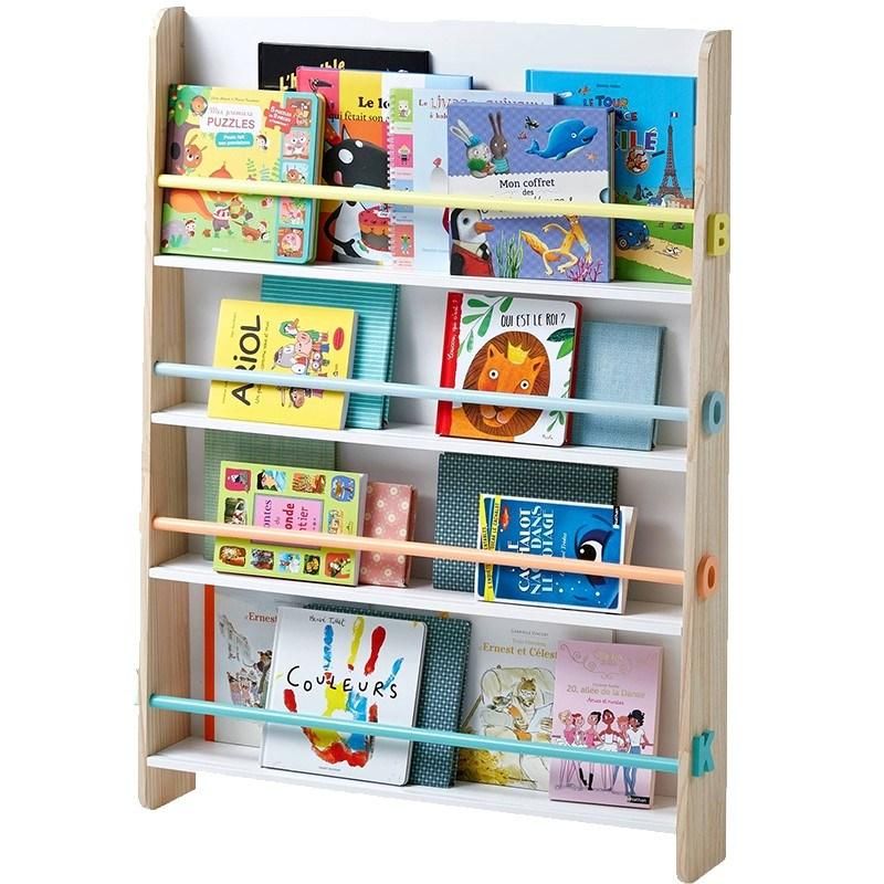 Children′s Bedroom Furniture Kids School Furniture Wooden Bookcase Modern Bookshelf Bookrack
