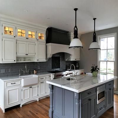 Lower Price Project White Modular Kitchen Cabinet Design