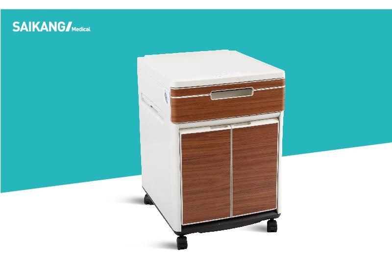 Sk013-1 Modern Newest Small Wooden Hospital Bedside Cabinets