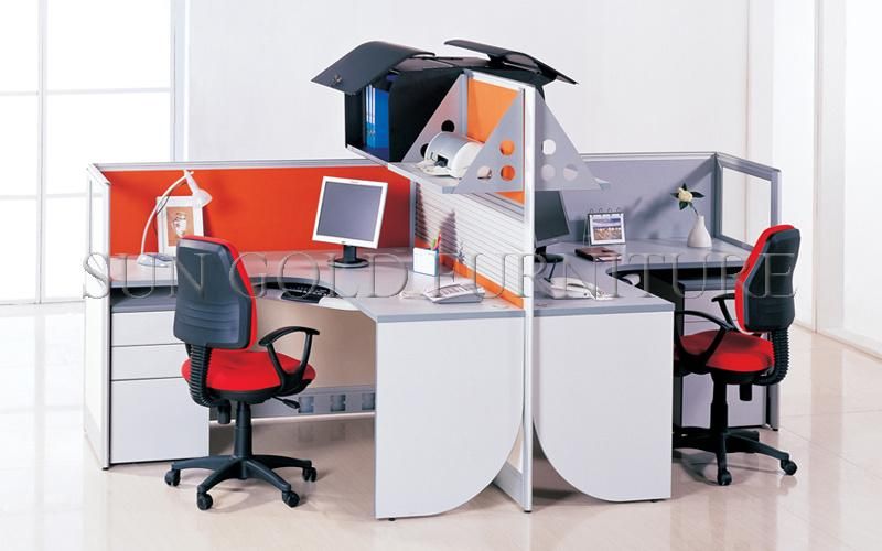 Sample Metal Structure 4 Seats Workstation Office Partition (SZ-WST645)