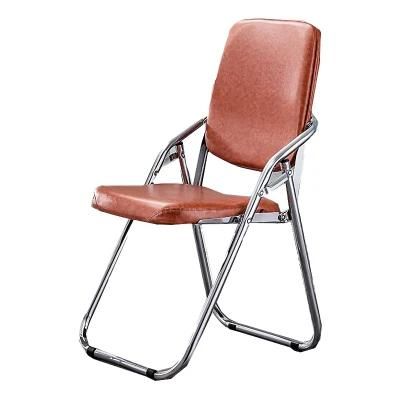 China Wholesale Training Institution Furniture Folded Metal Frame Meeting Chair Office Chair