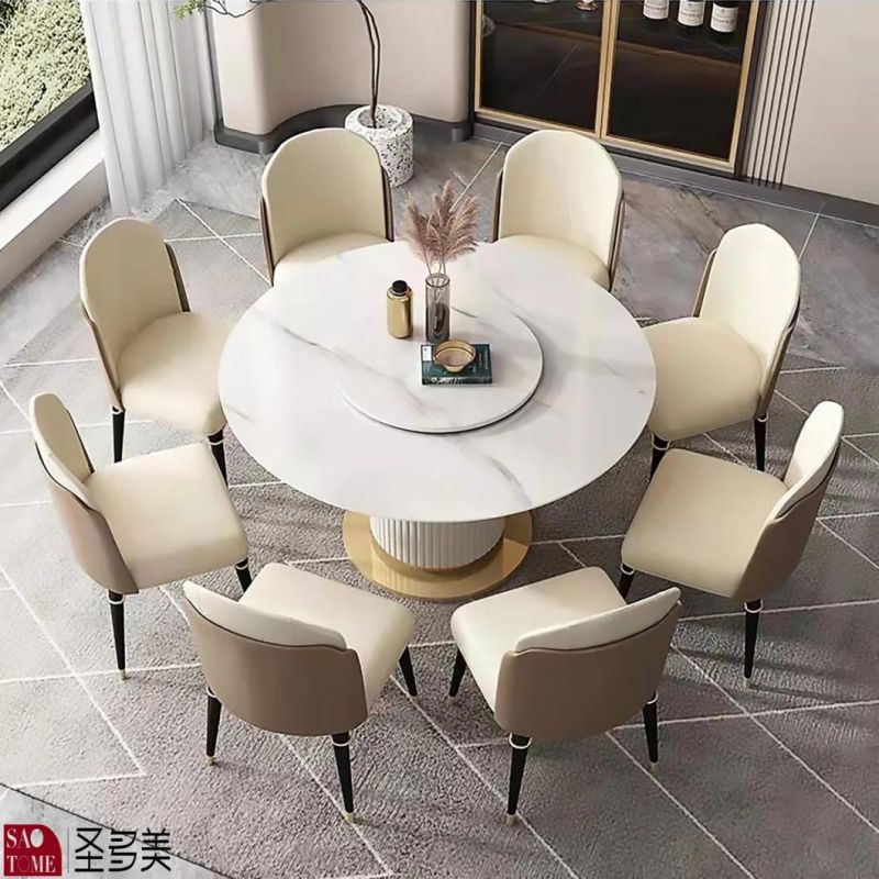 Modern Home Restaurant Furniture Functional Steel Dining Room Table