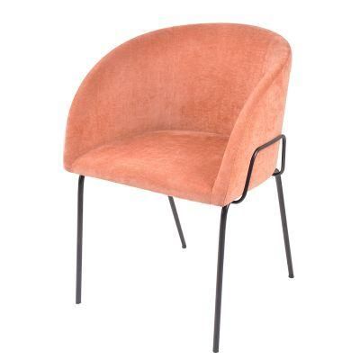 Wholesale Modern Armchair Cheap Home Furniture Fabric Ring Back Dining Chair