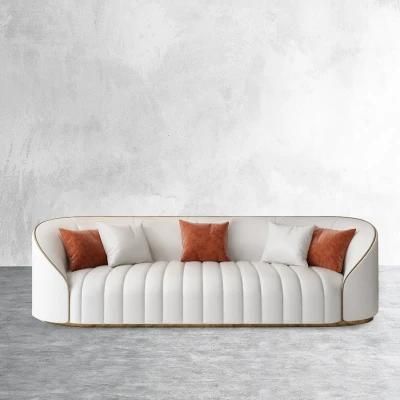 Modern Living Room Leather Sofa for Home S-2846
