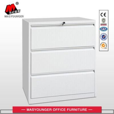 Modern 3-Drawer Steel Lateral Filing Cabinet
