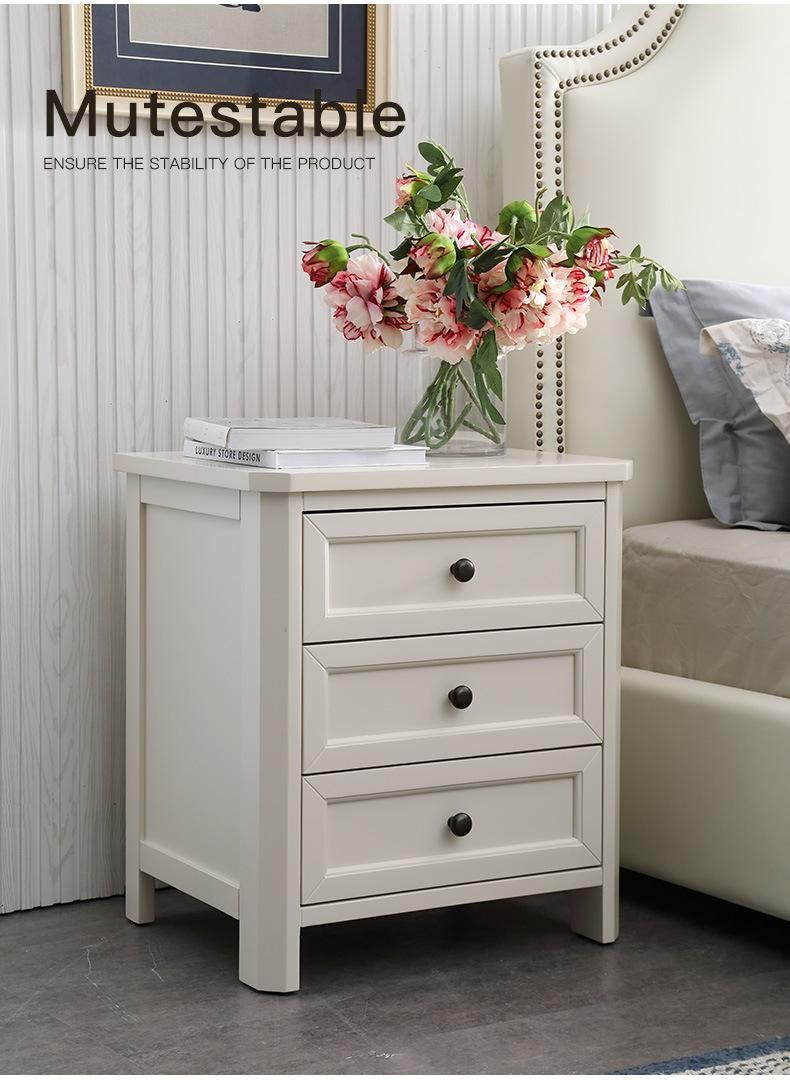 Furniture Modern Furniture Cabinet Living Room Furniture Home Furniture Hot Sale Fashion Popular Modern Design White Simple Nordic Style Bedside Table