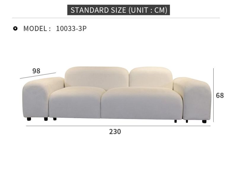 Italian Upholstered Cloud Couch Set Leisure Sectional Living Room Sofas Furniture Luxury Velvet Fabric Sofa