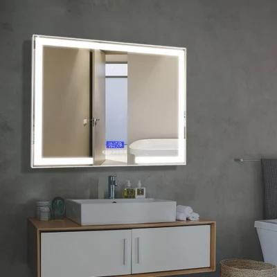 LED Light Touch-Sensor Smart Wall Bathroom Mirror with Bluetooth Speaker