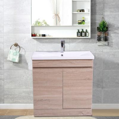 Bathroom Vanity Unit Basin Sink Furniture Floor Standing Cabinet Light Oak