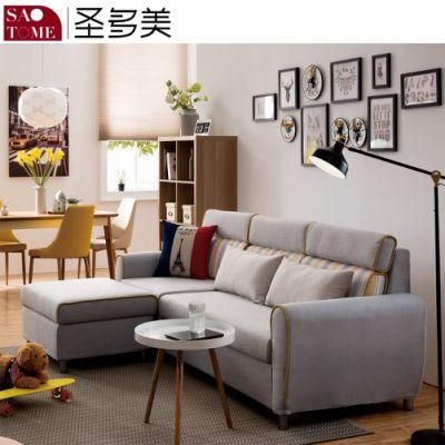 Hot Sale Living Room Brown Home Fabric Sofa Set Living Room