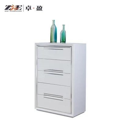 White Bedroom Wooden Drawer Chest for Home Furniture