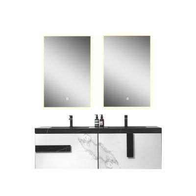 Modern Style Plywood Bathroom Vanity with Black Countertop