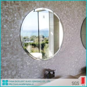 Modern Design Shaped Silver Mirror Bathroom Mirror for Bevelled Mirror Edge