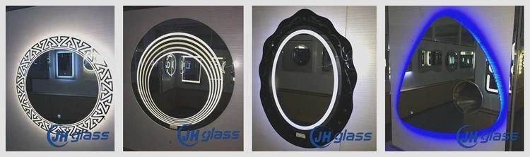 Modern Hotel Decorative Bathroom Illuminated Diamond Oval LED Mirror