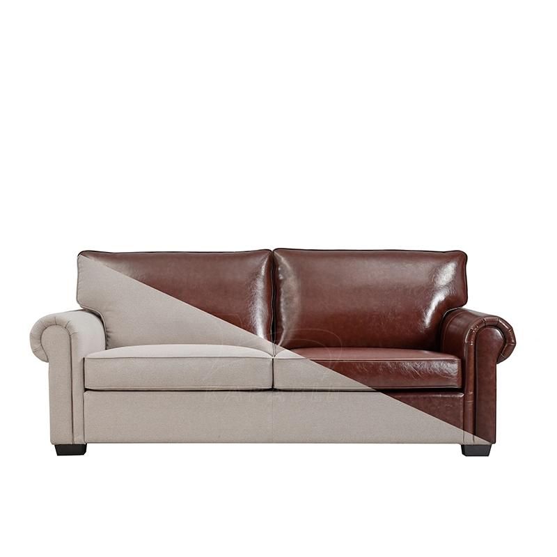 Modern Real Genuine Leather Couch Contemporary Fabric Lancaster Sofa Upholstered Home Furniture for Living Room