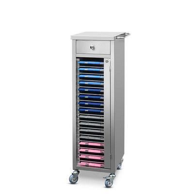 Stainless Steel Medical Record Cart Archive Medical Record Cabinet