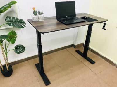 Hand-Operated Lifting Table Computer Desk Office Lifting Table