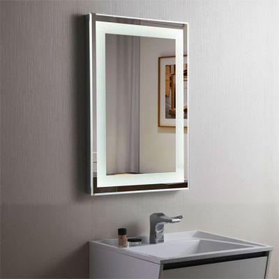 Hot Sale Frameless Touch Sensor Bathroom Lighted Mirror for Hotel Project