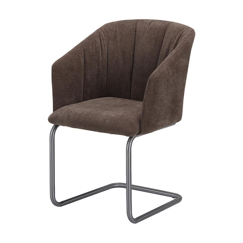 Dining Wedding Chairs with High Quality Leisure Living Room Accent Chair Metal for Simple Style Modern Design Legs Back Black