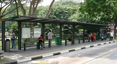 Roadside Advertising Prefabricated Modern Aluminum Bus Station Shelter