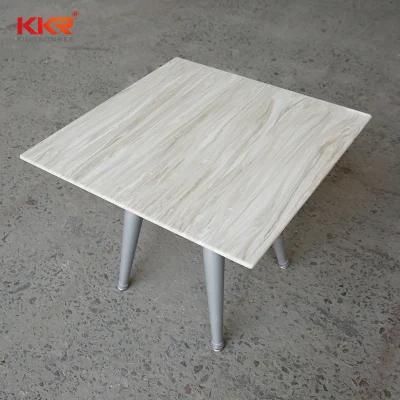 Customized Restaurant Marble Stone Dining Table Solid Surface Table