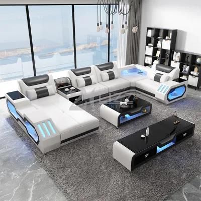 Hot Sale Sectional Sofa Home Furniture Sofa with Bluetooth Speaker for Living Room