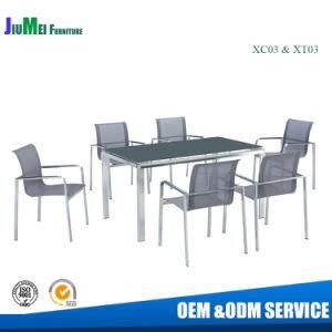 Chinese Outdoor Garden Stainless Steel Dining Chair Dining Table Furniture (XC03 &amp; XT03)