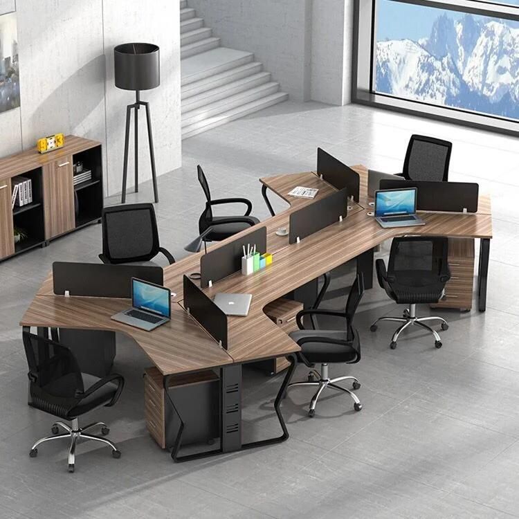 Office Furniture Staff 4 Person Office Workstation Computer Table
