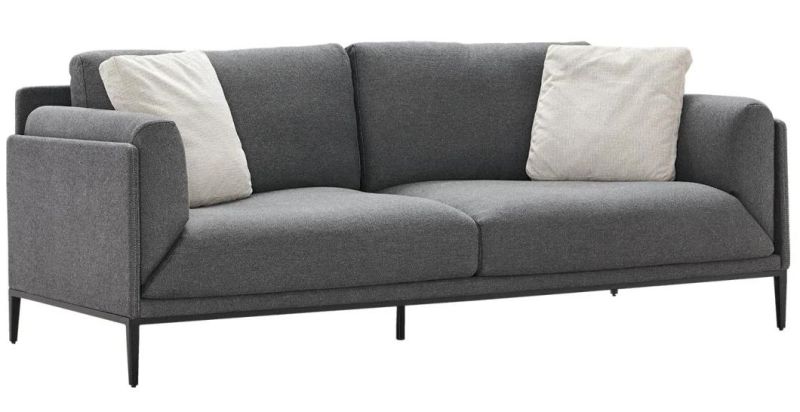 Lm16 Latest Fabric 3seater Sofa, Italian Modern Design Living Set, Italian Minimalist Style Sofas in Home and Hotel