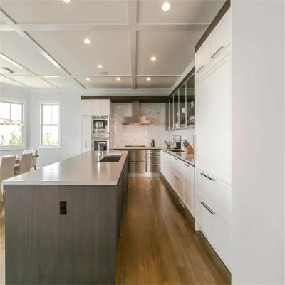 Prima Modern White Shaker Solid Wood Modular Modern Kitchen Cabinet