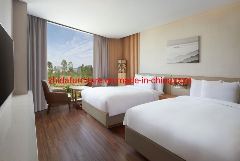 Saudi Arabia Modern 5 Star Commercial Resort Hilton Hotel Apartment Furniture Living Room Bedroom Wooden King Size Bed