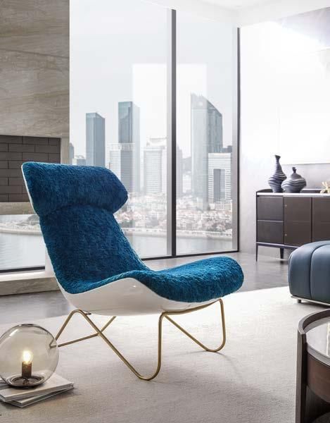 Modern Simple Italian Style Home Living Room Single Lazy Lounge Sofa Chair For Sale