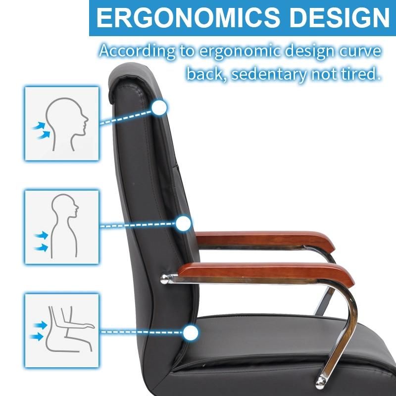 Executive Ergonomic Computer Desk Massage Parts Swivel Tan Leather Office Chair