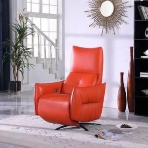 Modern Leather Recliner Chair with Electronic Power