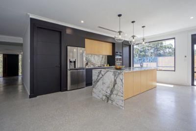 Sydney Design Modern Kitchen with a Twist Flat Panel Wholesale Kitchen Cabinets