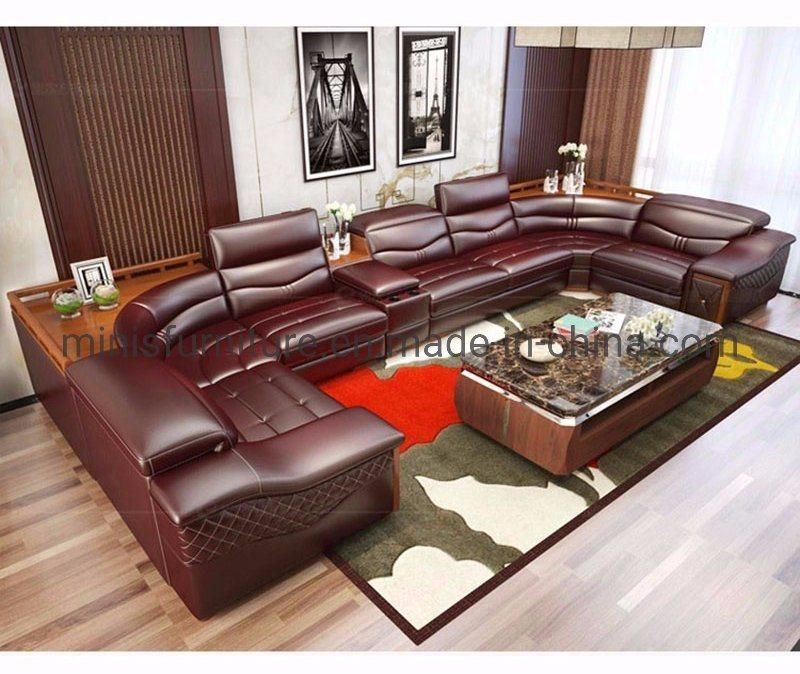 (MN-SF110) Modern Living Room Furniture Leather Electionic Function Recliner Sofa