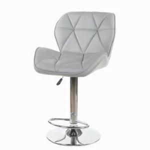 Modern Furniture Colorful Saddle Adjustable Seat Bar Stool with Back