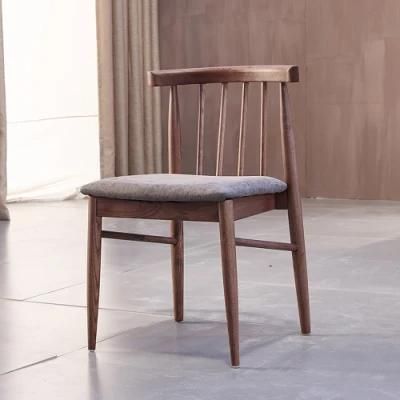 Scandinavian Solid Wood Chair Modern Home Furniture Restaurant Dining Set
