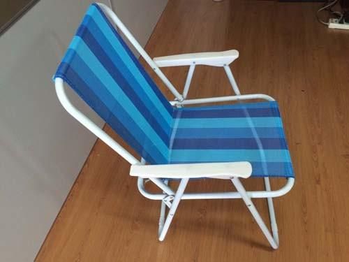 Steel Spring Folding Chair for Camping (strips) (ETF06016)