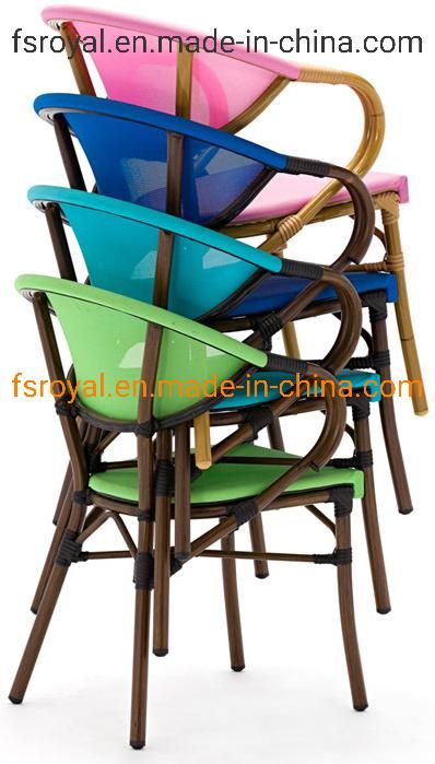 Modern Outdoor Patio Garden Hotel Swing Bar Furniture Leisure Dining Room Banquet Church Lounge Rocking Plastic Rattan Aluminum Metal Folding Restaurant Chair